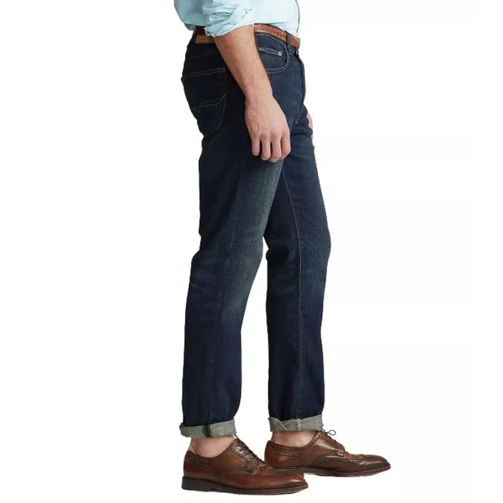 NWT! POLO RALPH LAUREN Men's Big & Tall Hampton Relaxed Straight Jeans Sz/44Bx34